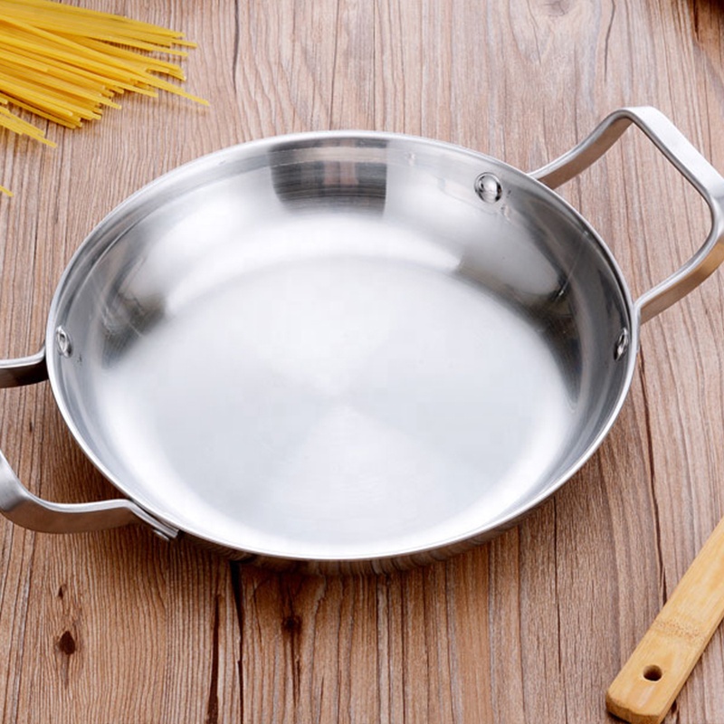 FRIGING PAN STAINLESS STEEL CU 2-HELPERS